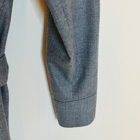 Club monaco grey faux wrap dress Wool Blend Office Dress Workwear SZ 8 - Picture 7 of 12